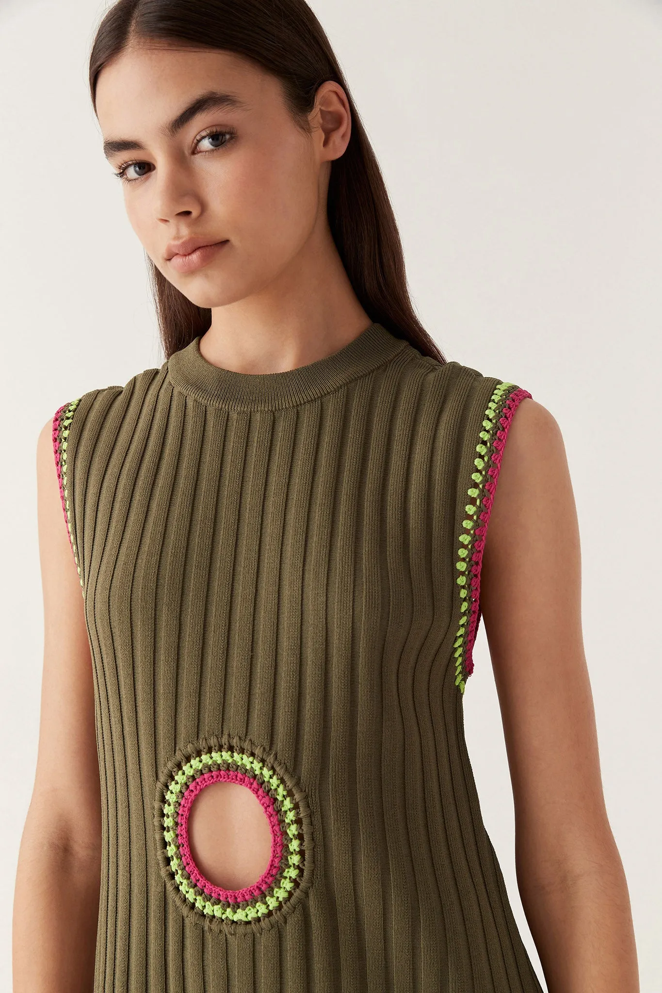 Tazia Crochet Edge Mini Dress sold by Aje product image thumbnail 4