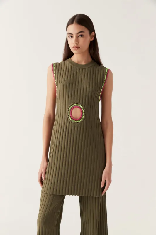 Tazia Crochet Edge Mini Dress sold by Aje