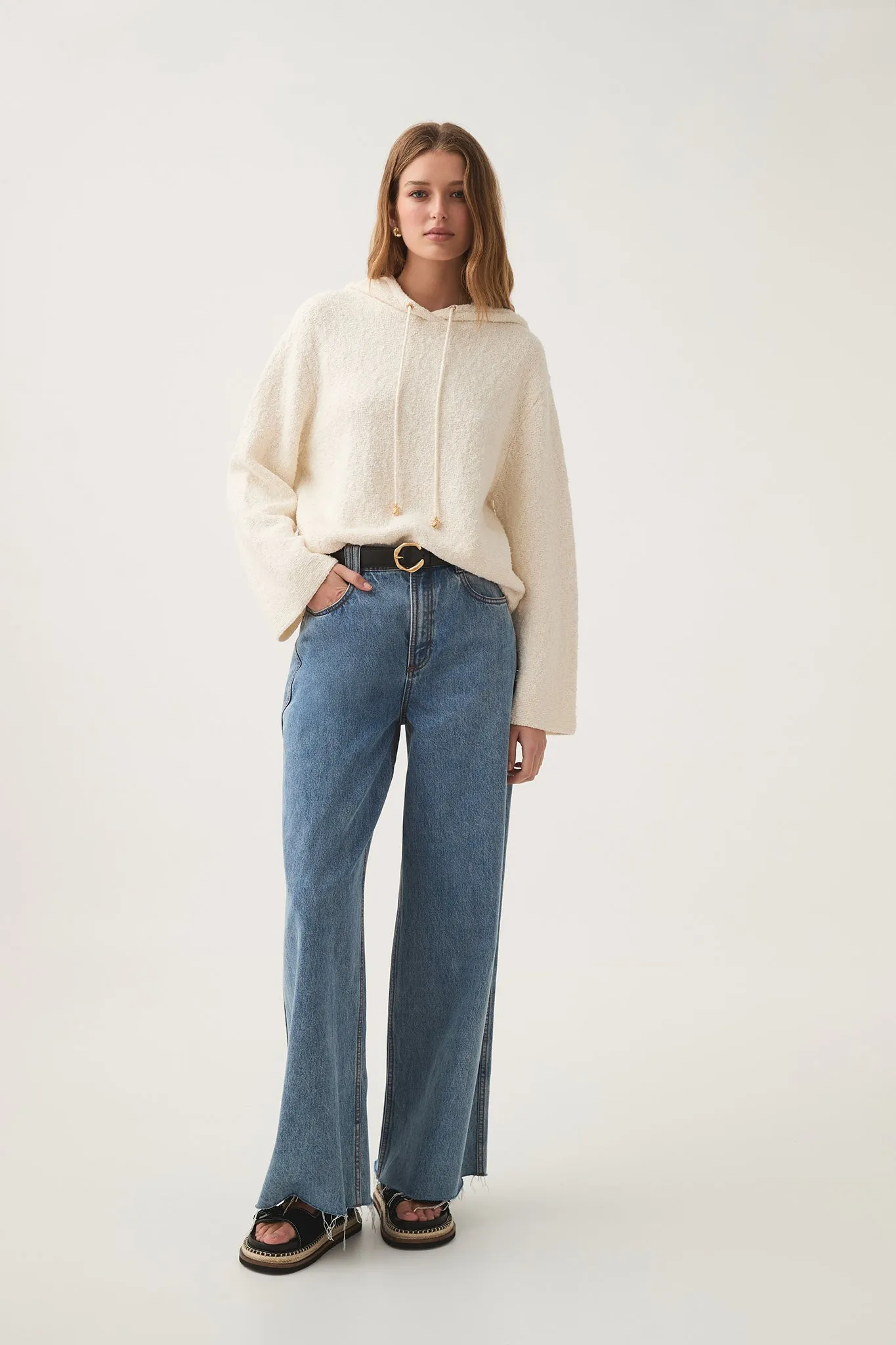 Lyla Knit Hoodie sold by Aje