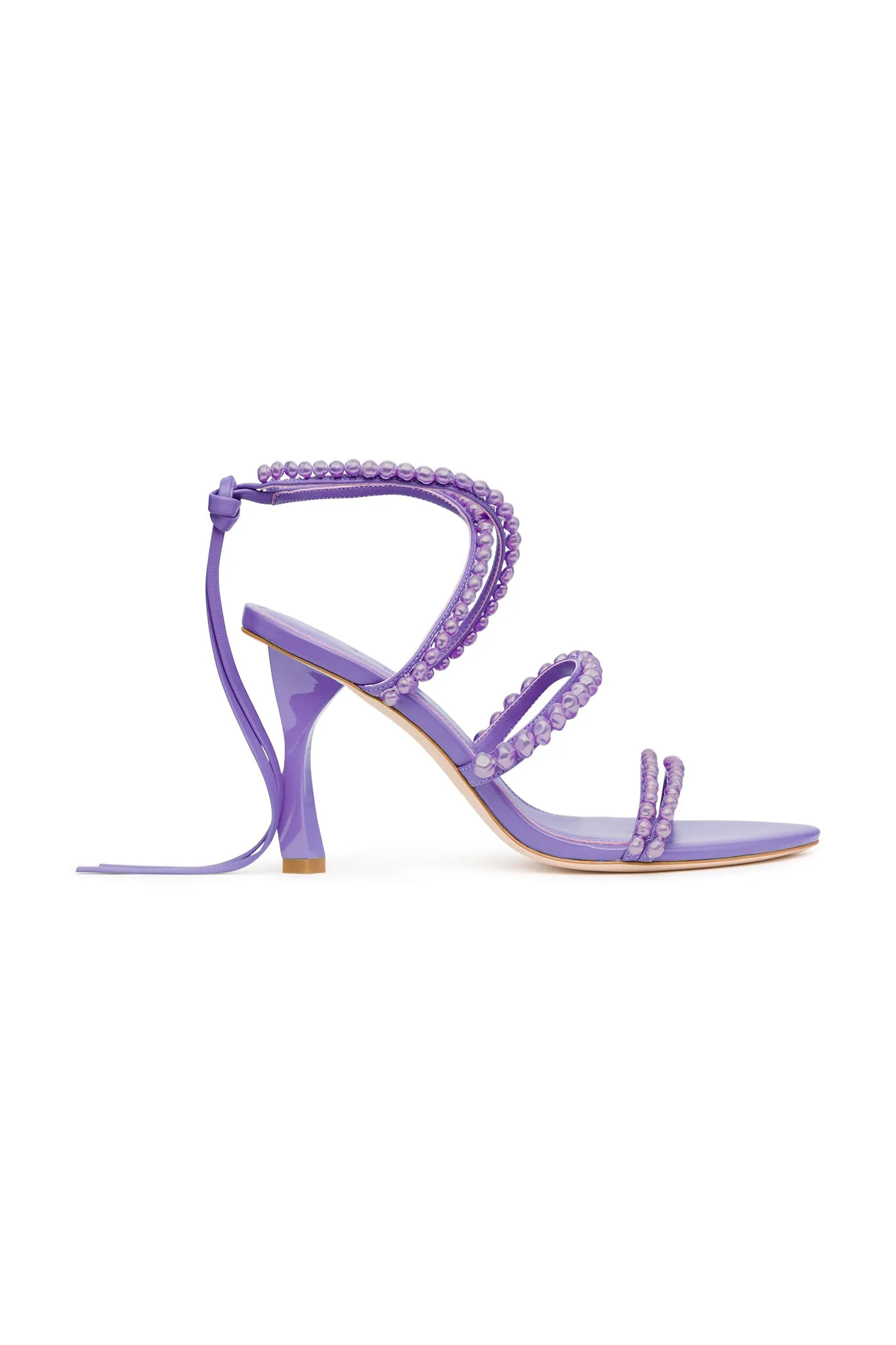 Alba Pearl Sculptural Heel sold by Aje