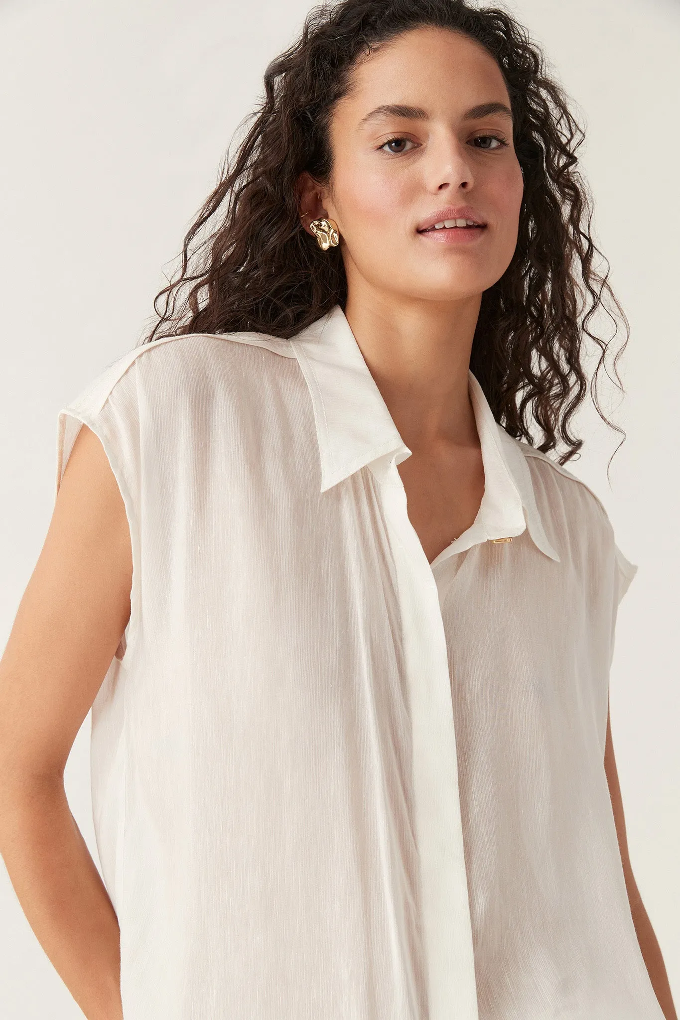 Solana Sleeveless Shirt sold by Aje product image thumbnail 4