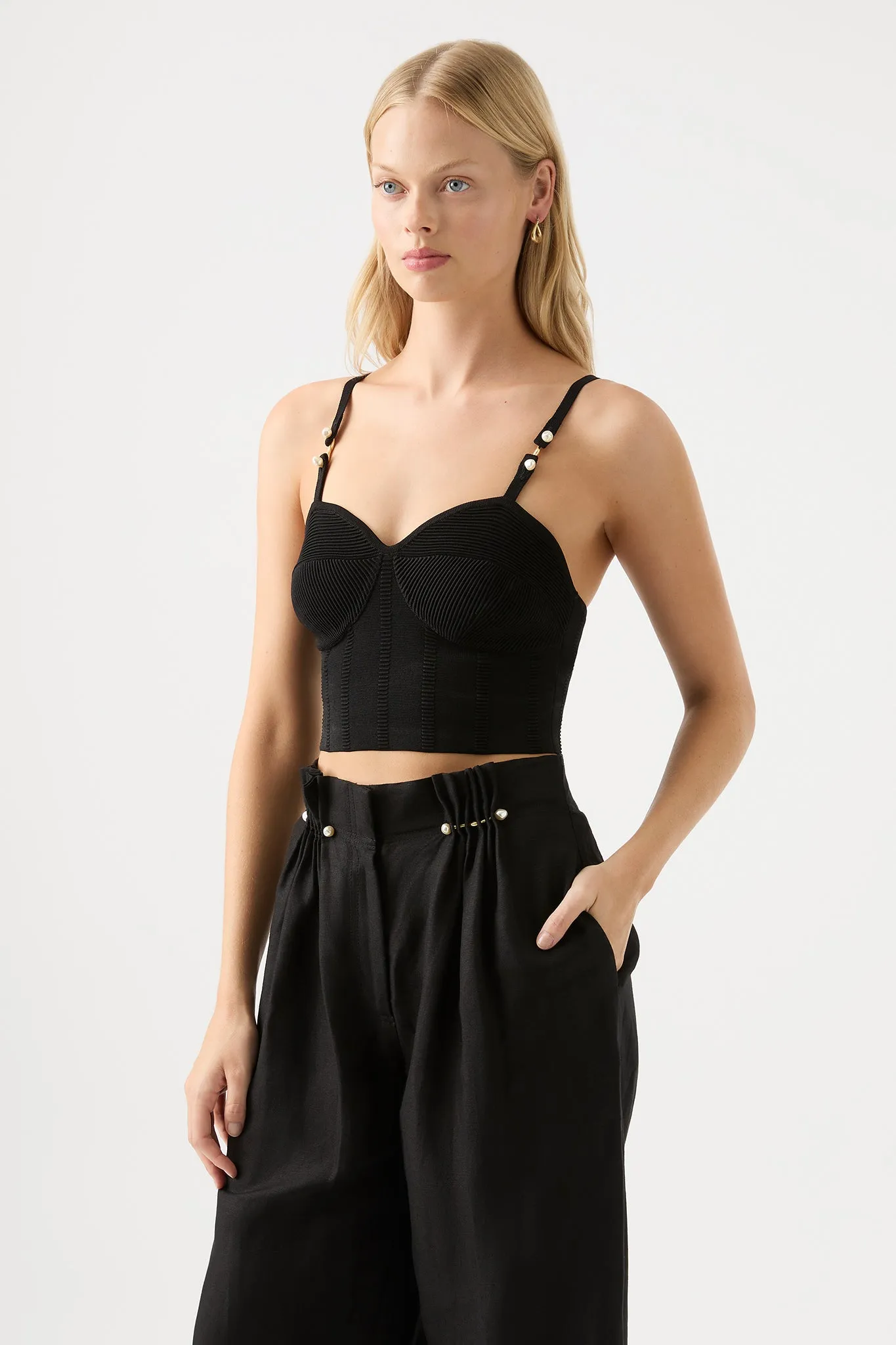 Phaedra Ottoman Knit Bustier sold by Aje product image thumbnail 3