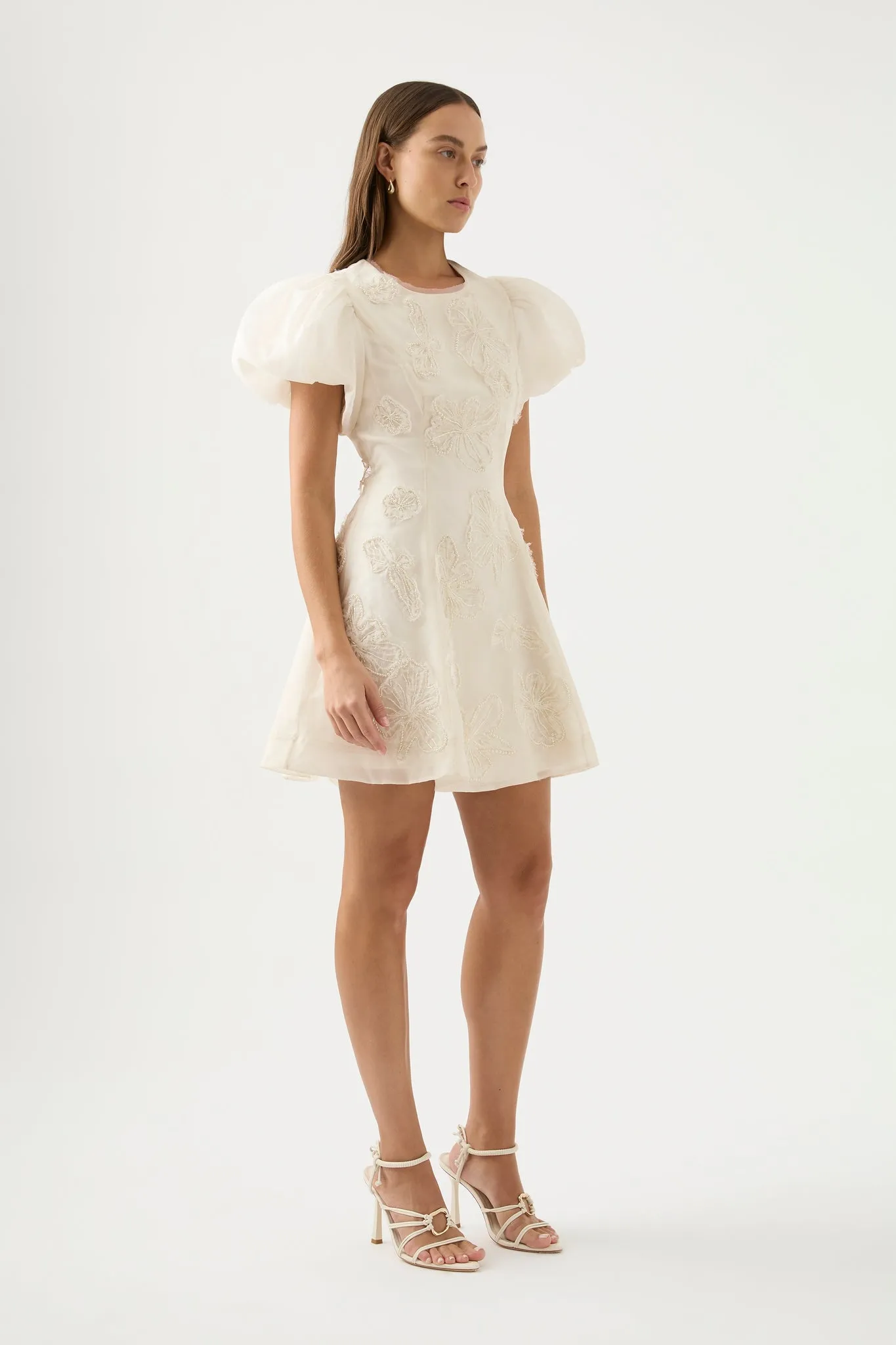 Vera Beaded Flower Mini Dress sold by Aje product image thumbnail 5