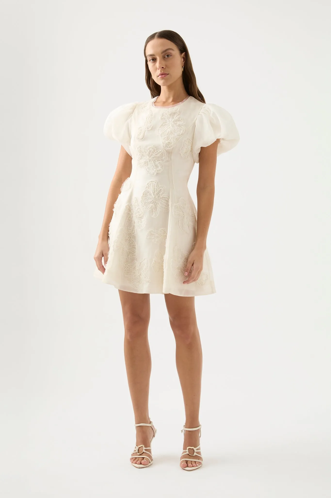 Vera Beaded Flower Mini Dress sold by Aje product image thumbnail 3