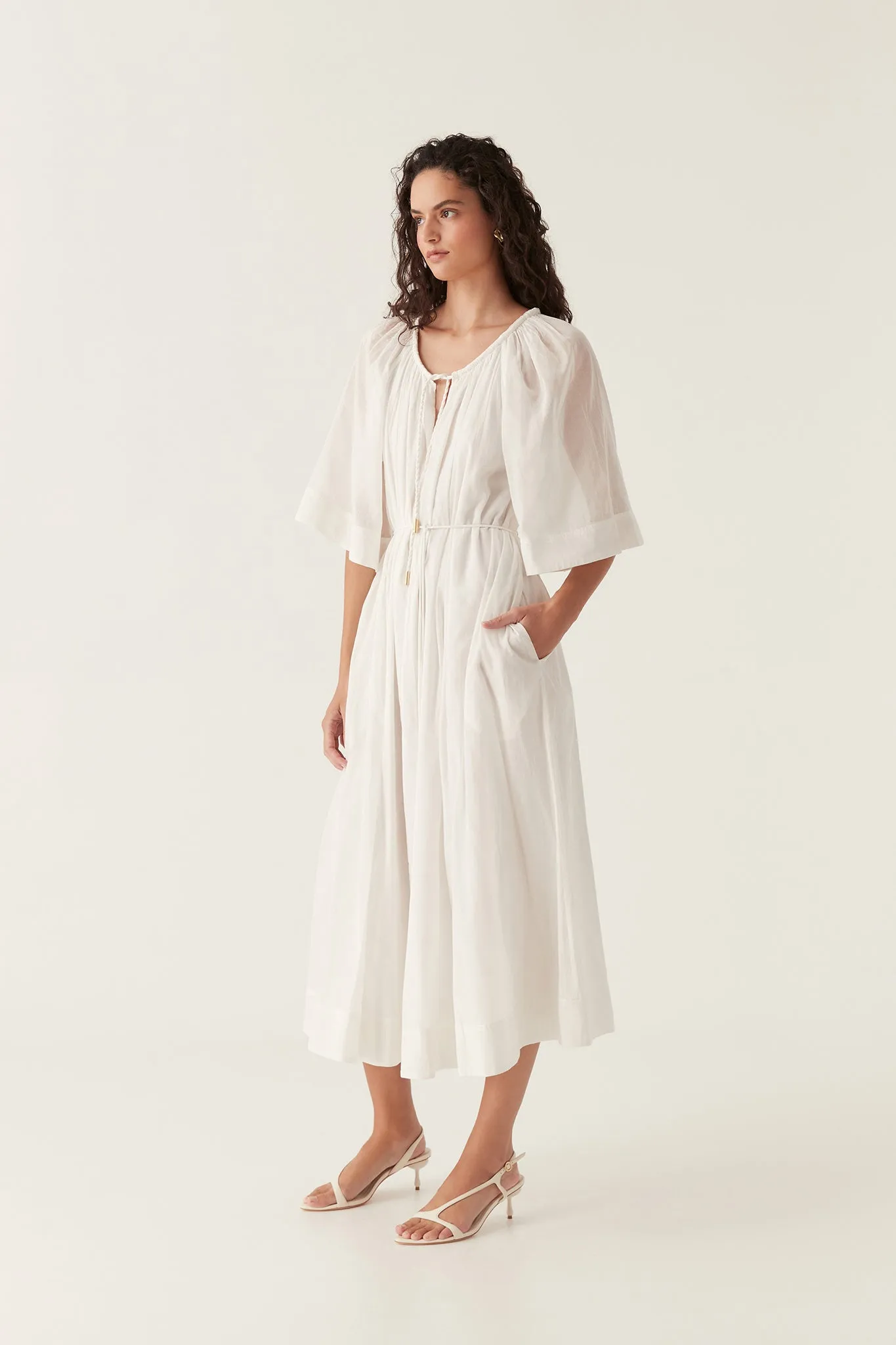 Damia Smock Midi Dress sold by Aje product image thumbnail 4