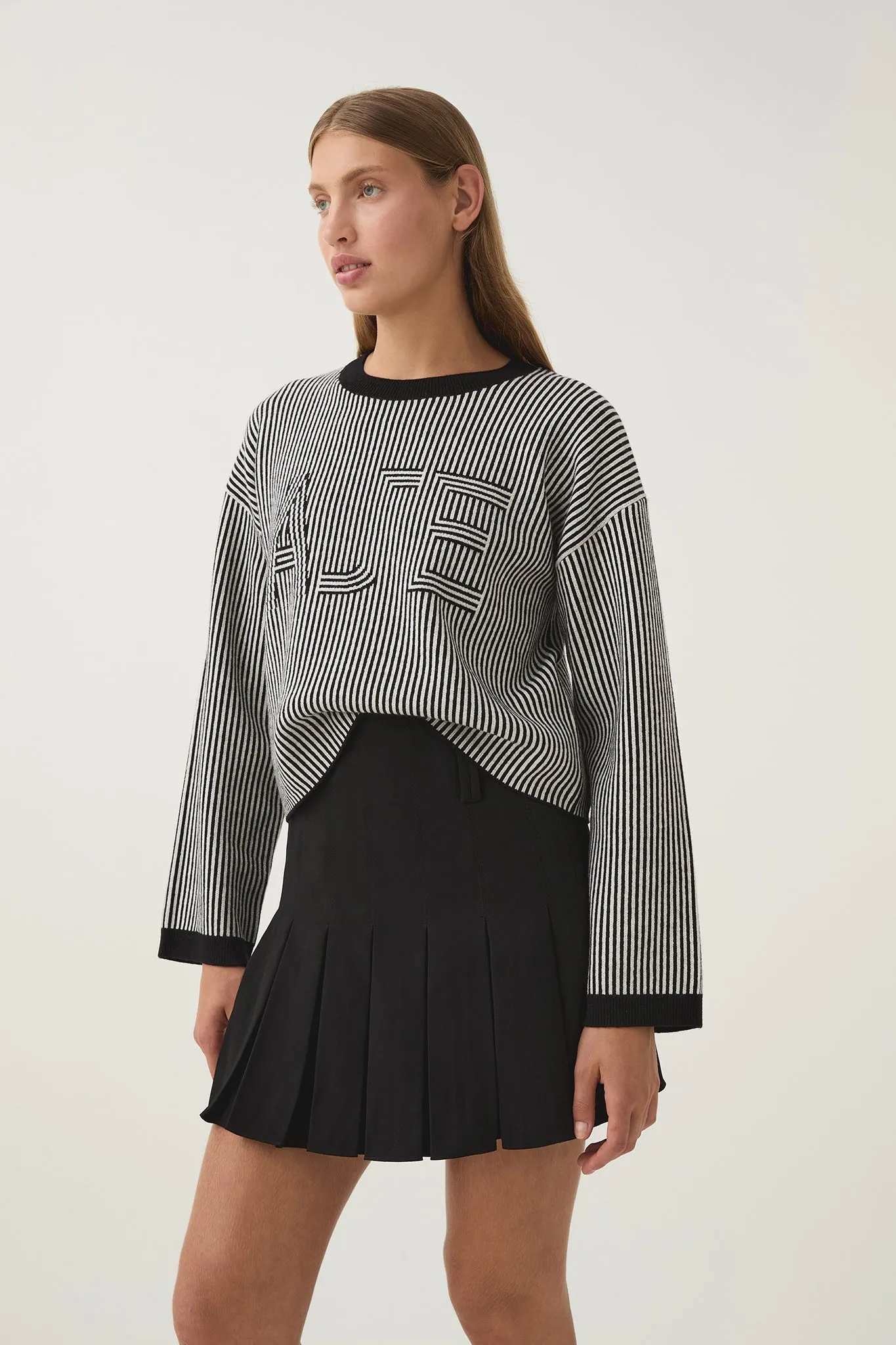 Sutton Stripe Logo Knit sold by Aje product image thumbnail 5