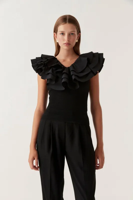 Transcendent Ruffle Top sold by Aje
