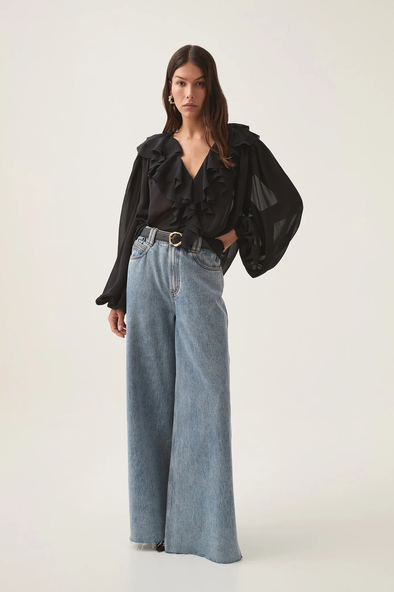 Tabitha Pom Pom Blouse sold by Aje