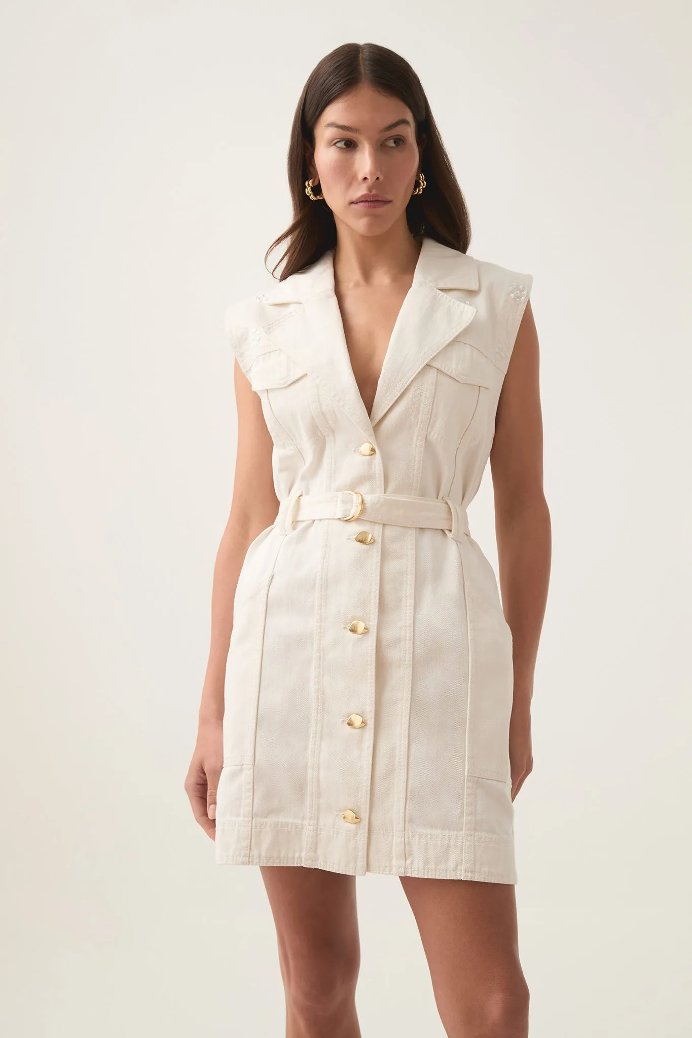 Ren Denim Mini Dress sold by Aje product image thumbnail 3