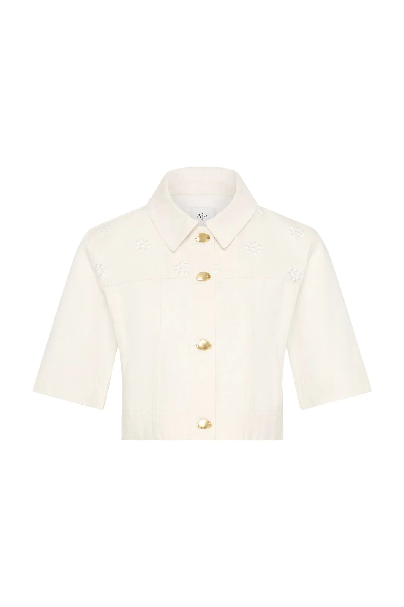 Ren Denim Crop Shirt sold by Aje product image thumbnail 2