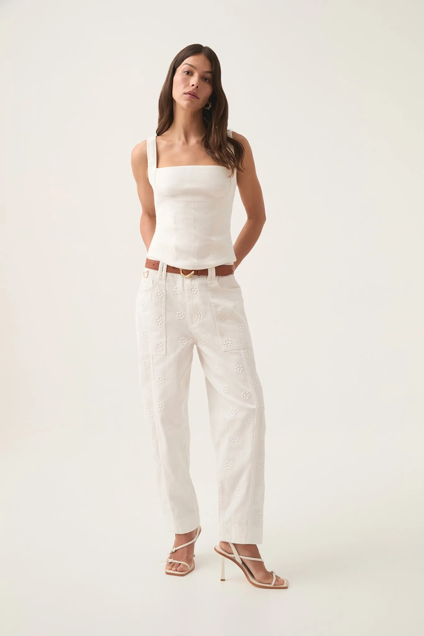 Ren Barrel Leg Jeans sold by Aje