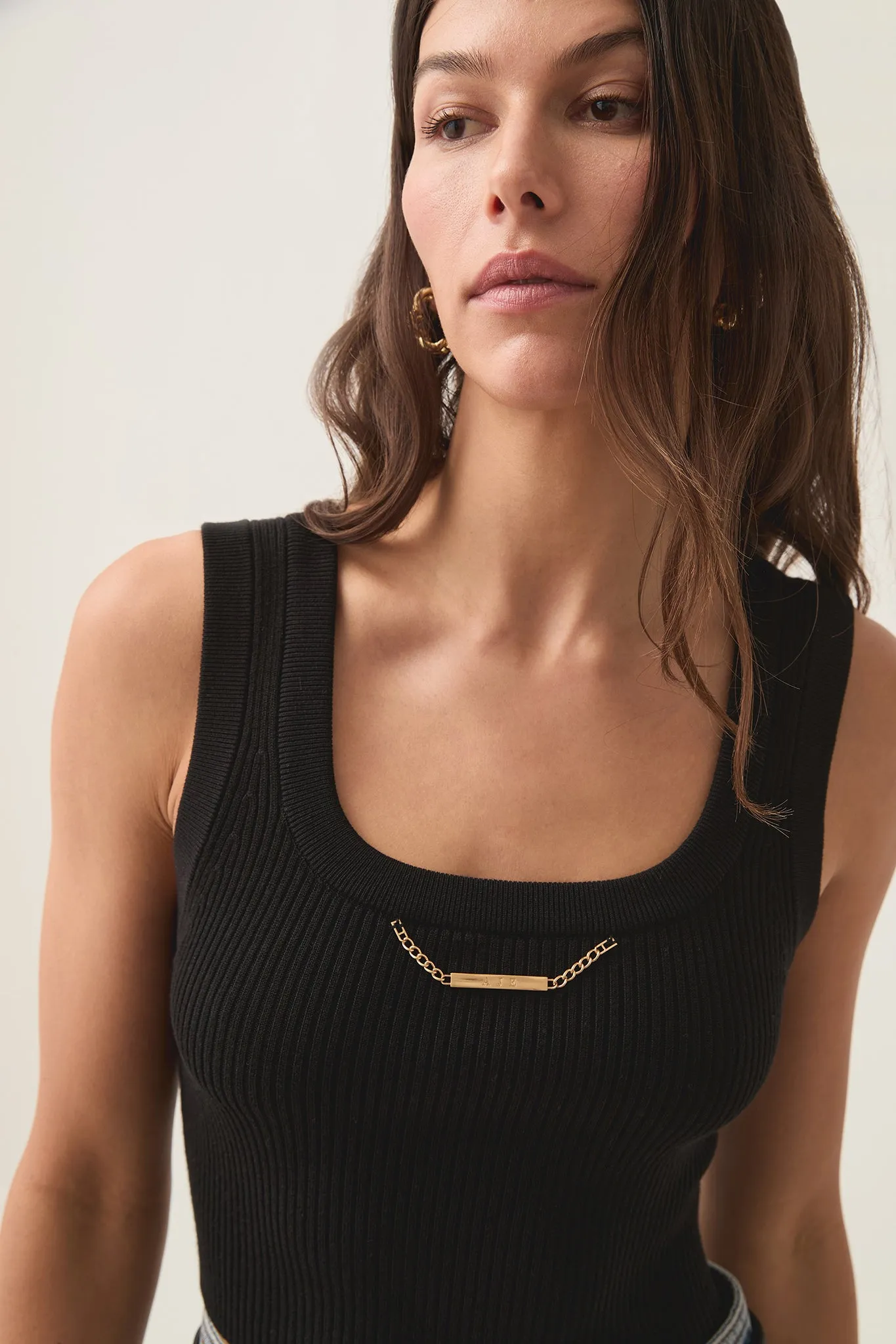 Estella Cropped Knit Tank sold by Aje product image thumbnail 4