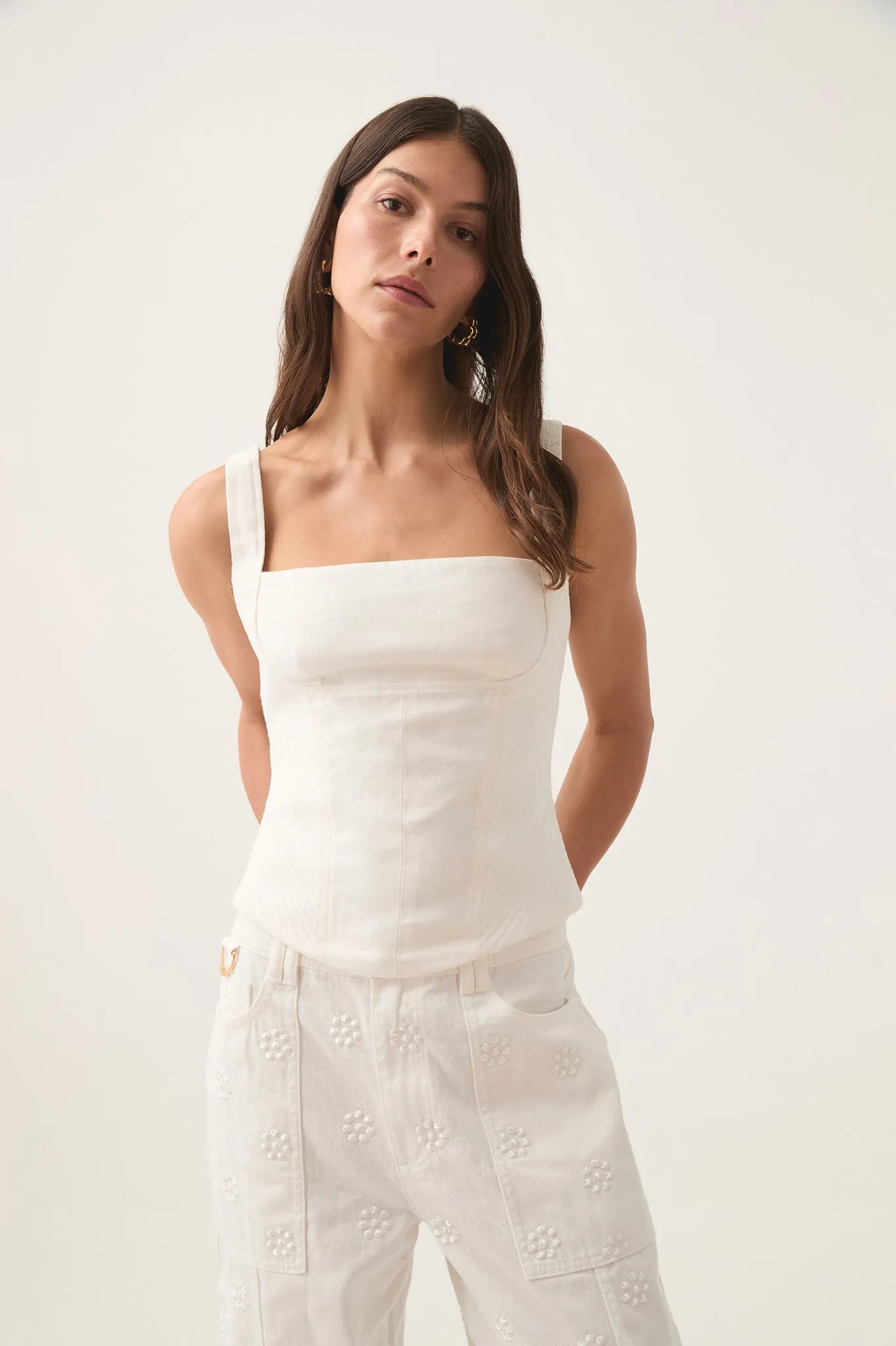 Clover Corded Top sold by Aje