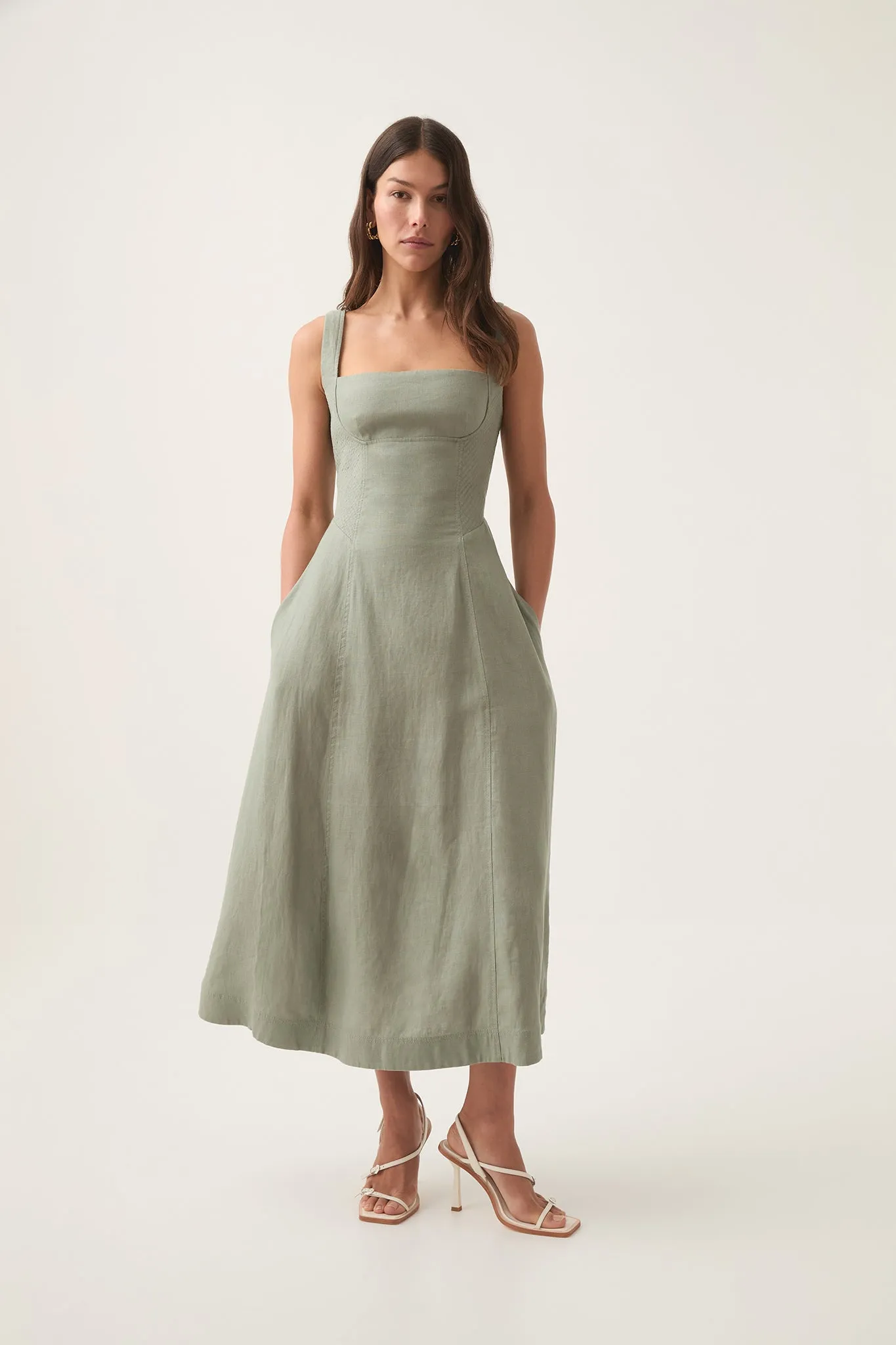 Clover Corded Midi Dress sold by Aje