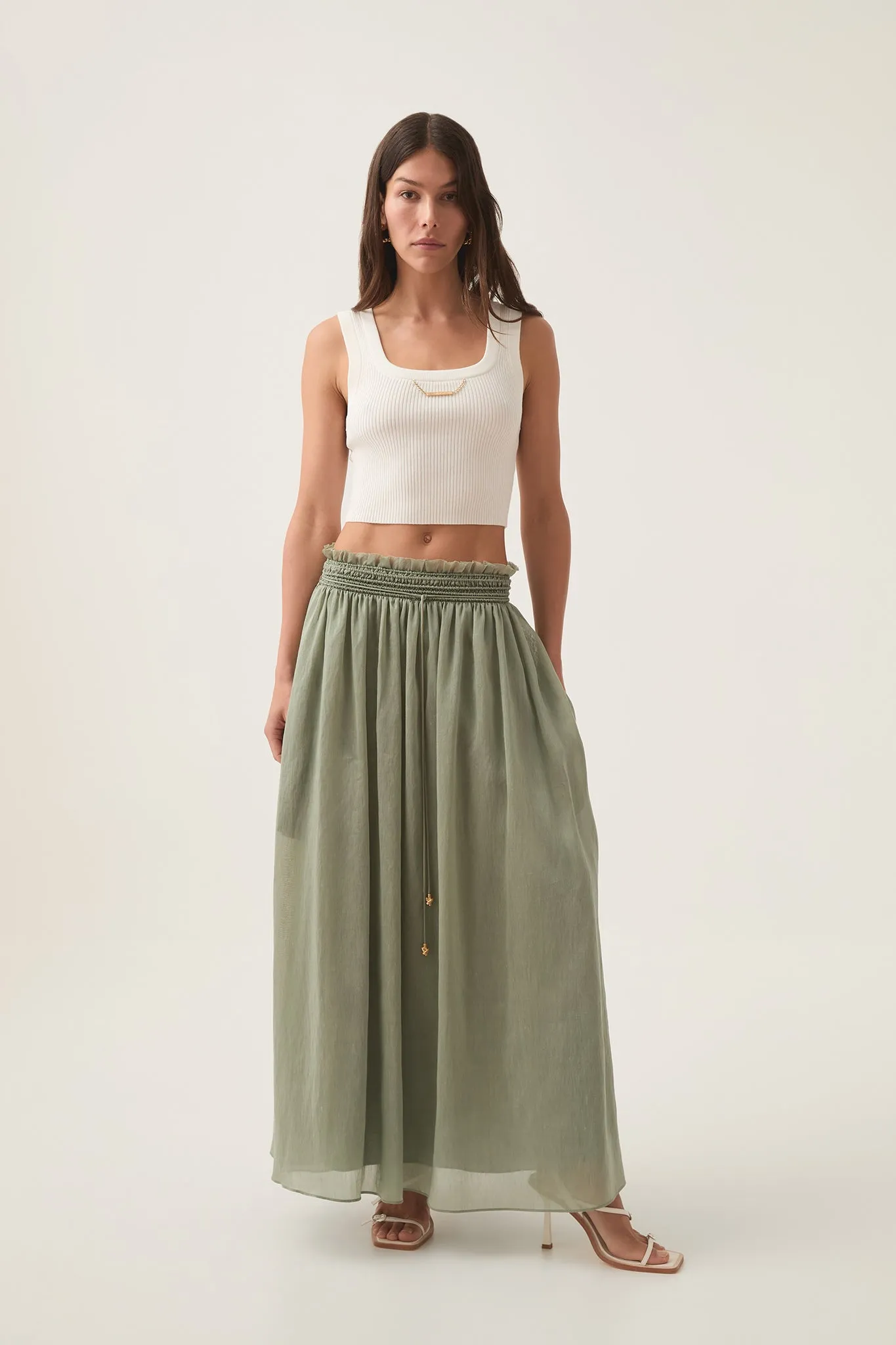 Athena Midi Skirt sold by Aje