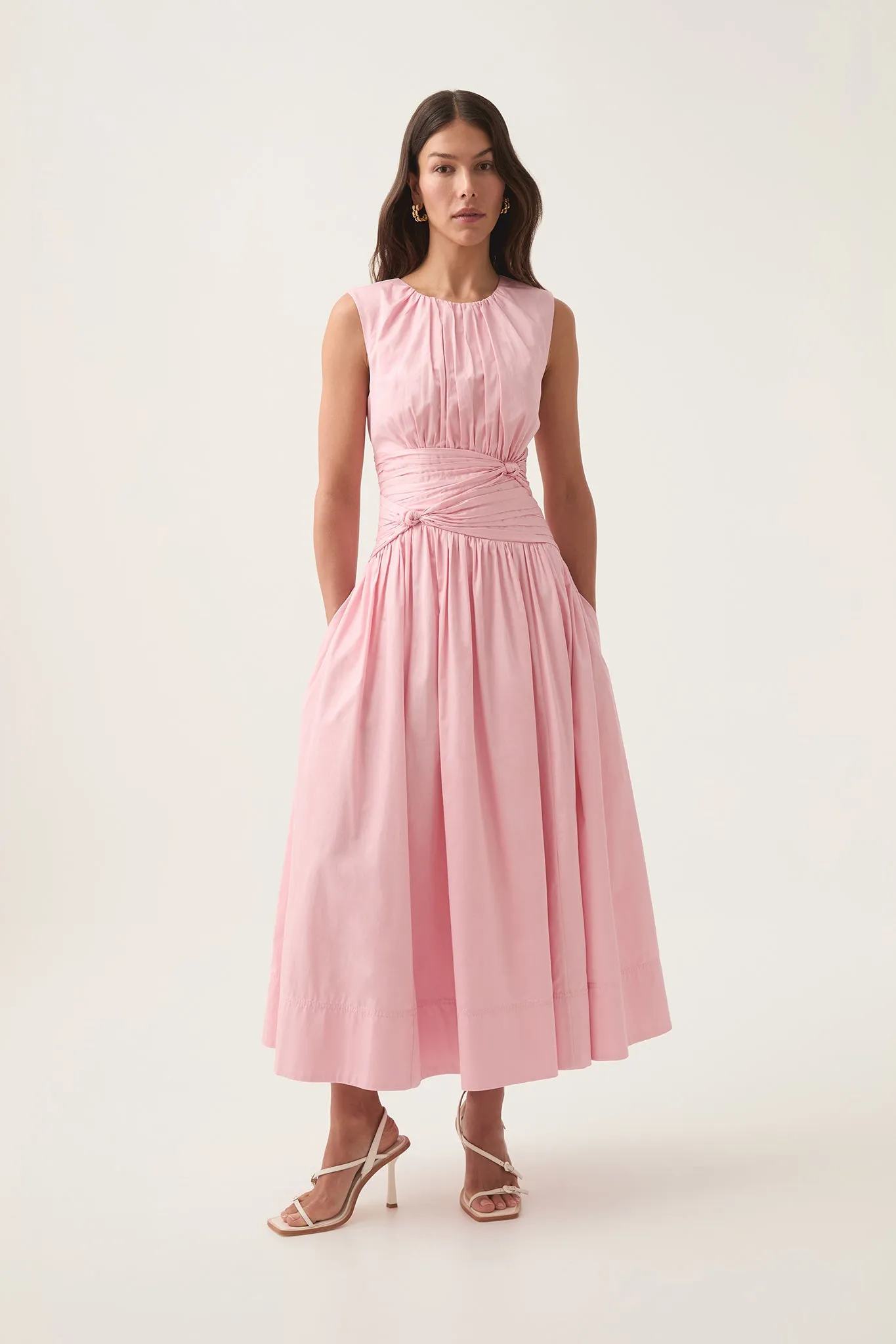 Agatha Knot Waist Midi Dress sold by Aje