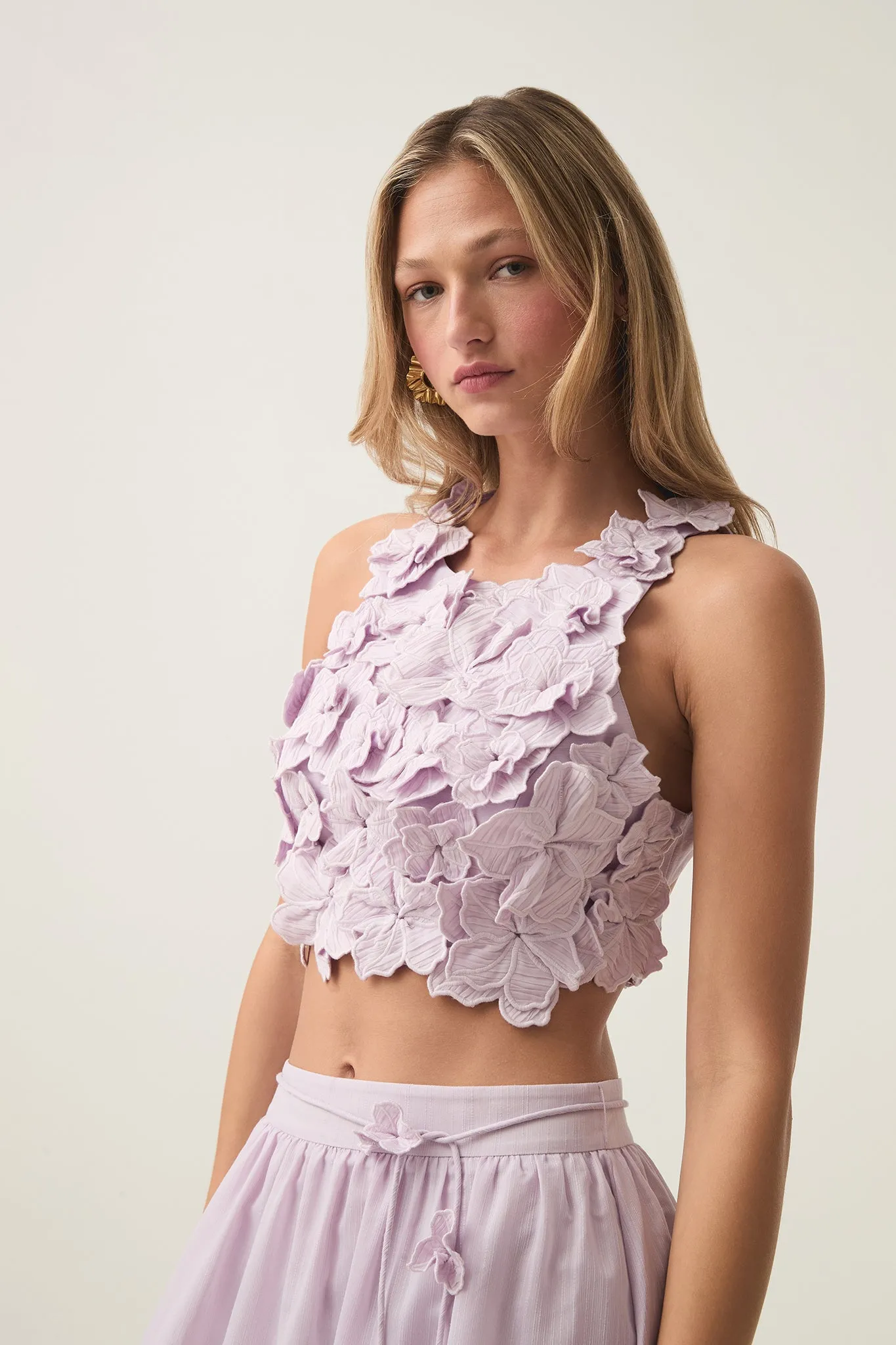 Splendour Flower Shell Top sold by Aje product image thumbnail 5
