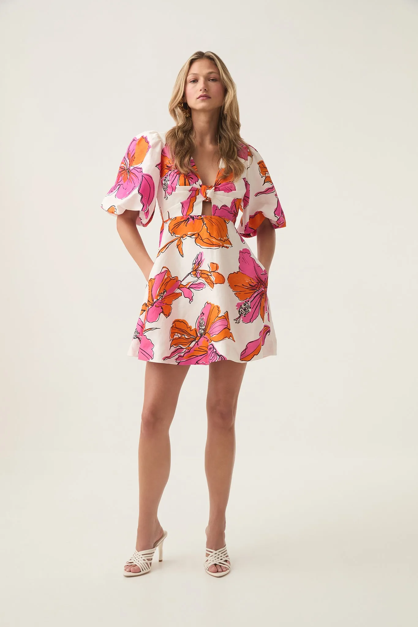 Overflow Knotted Mini Dress sold by Aje product image thumbnail 3