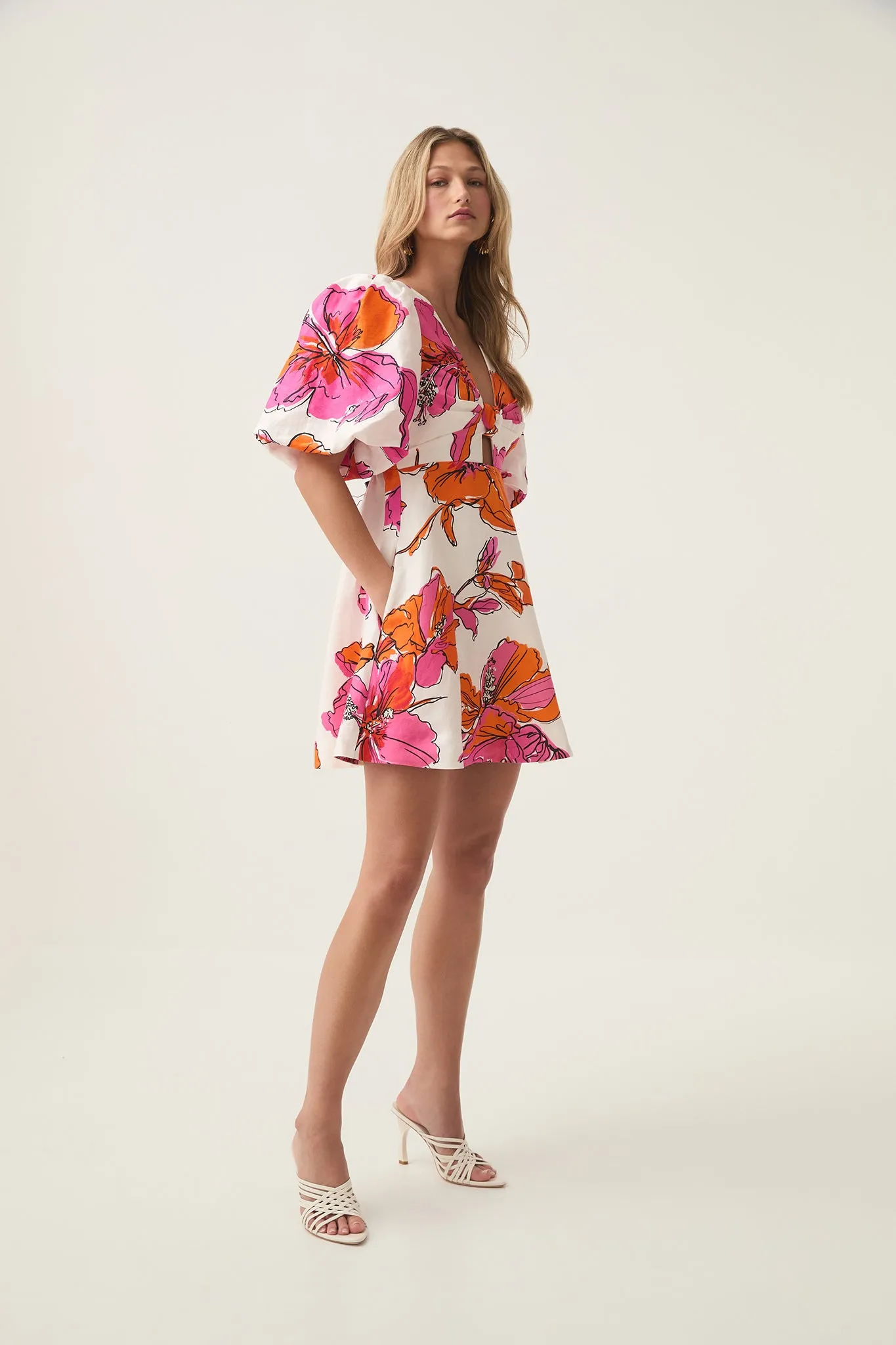 Overflow Knotted Mini Dress sold by Aje product image thumbnail 5