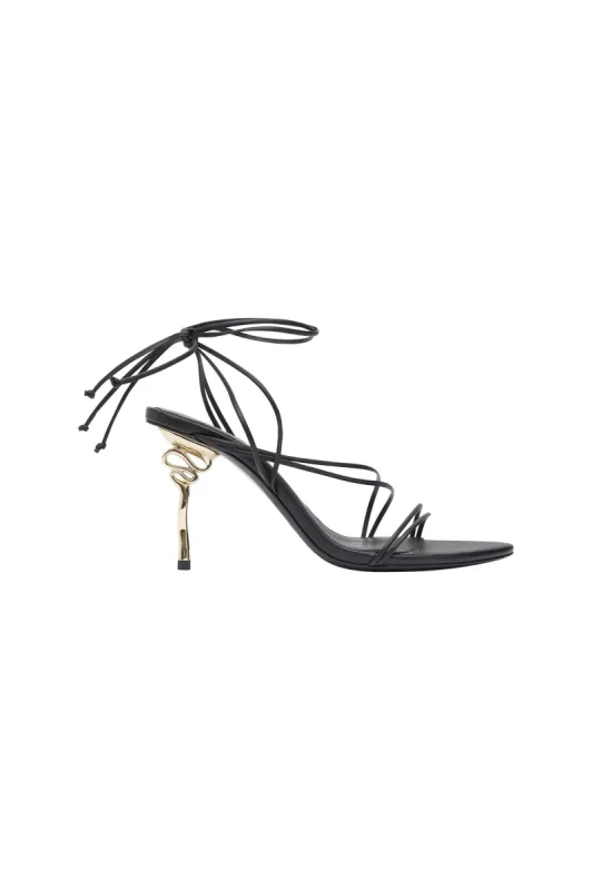 Quinn Metal Ribbon Heel sold by Aje