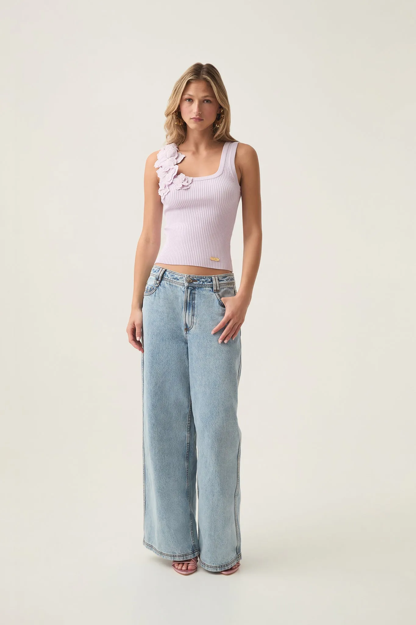 Splendour Flower Knit Tank sold by Aje product image thumbnail 5