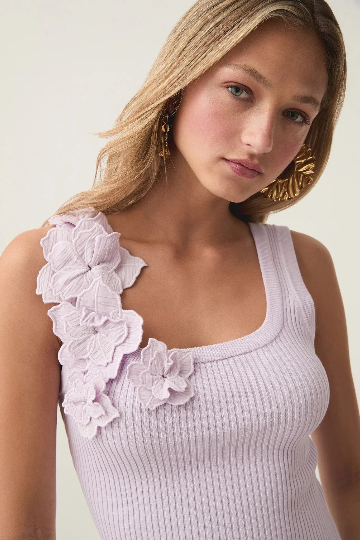 Splendour Flower Knit Tank sold by Aje product image thumbnail 4