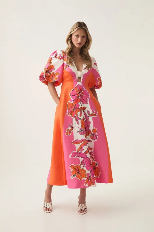 Overflow Knotted Midi Dress sold by Aje