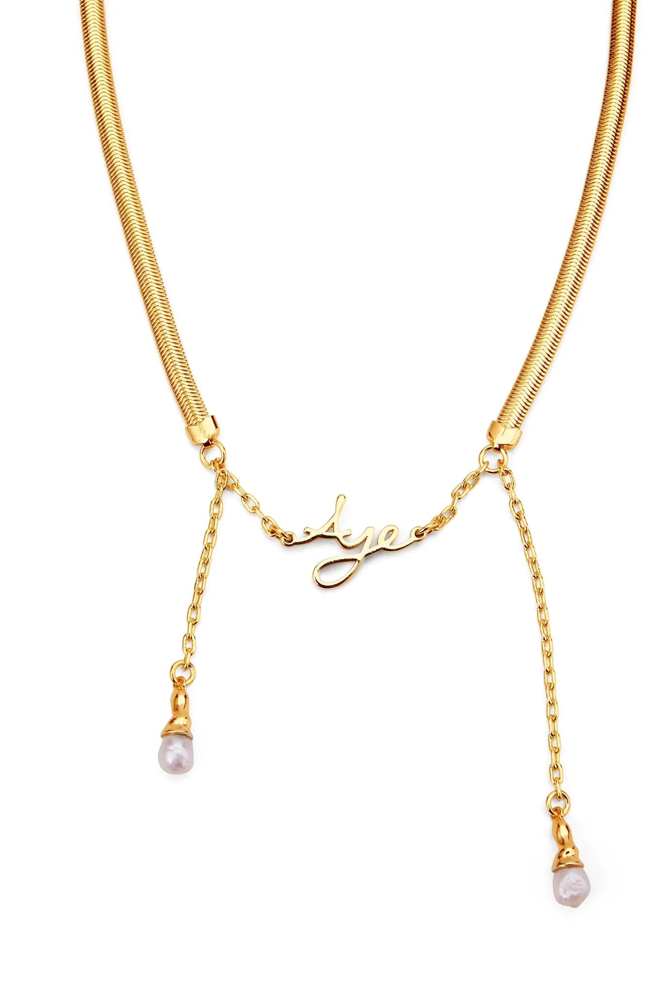 Larissa Logo Pearl Necklace sold by Aje product image thumbnail 3
