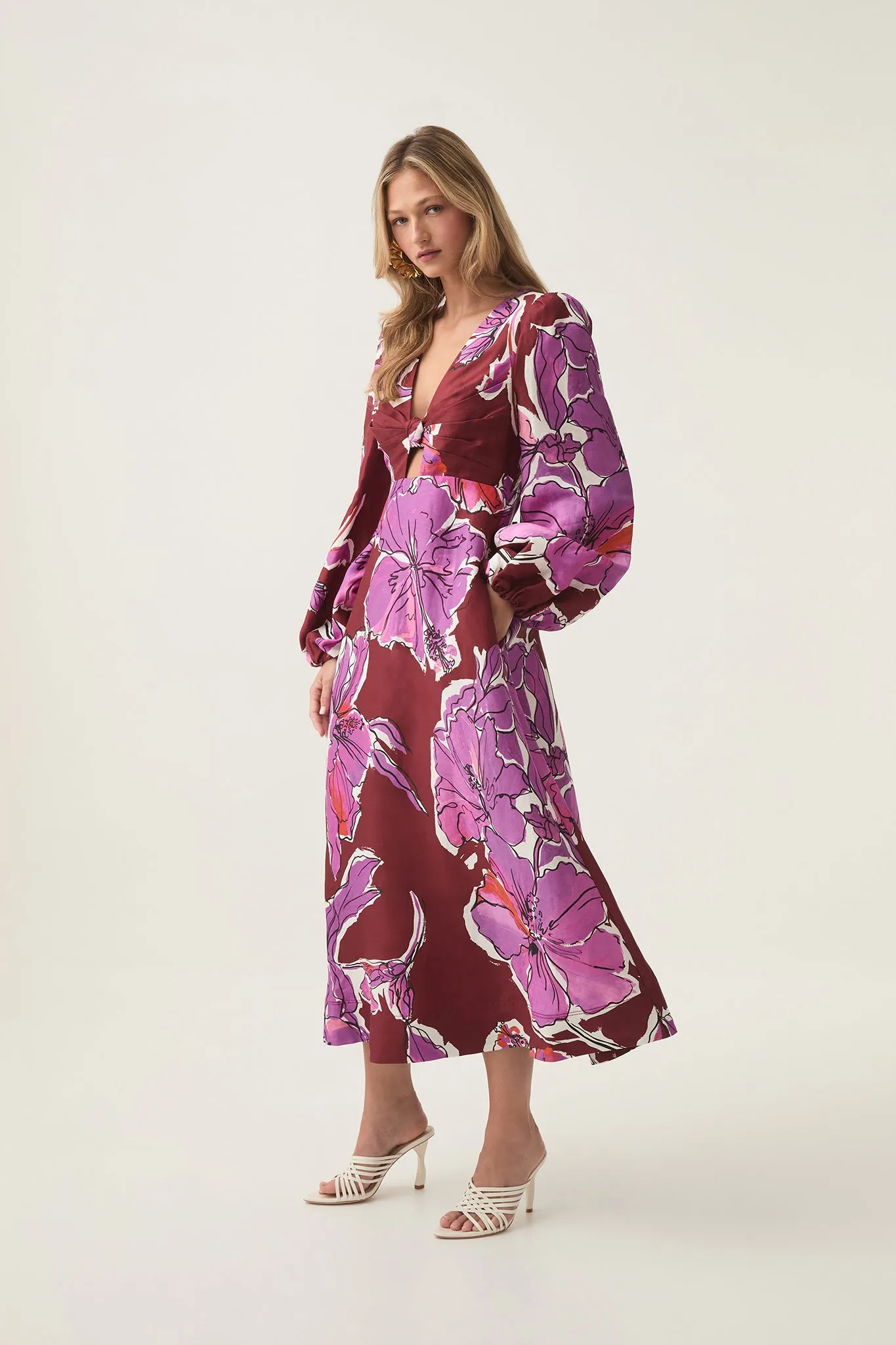 Inflorescence Midi Dress sold by Aje product image thumbnail 4