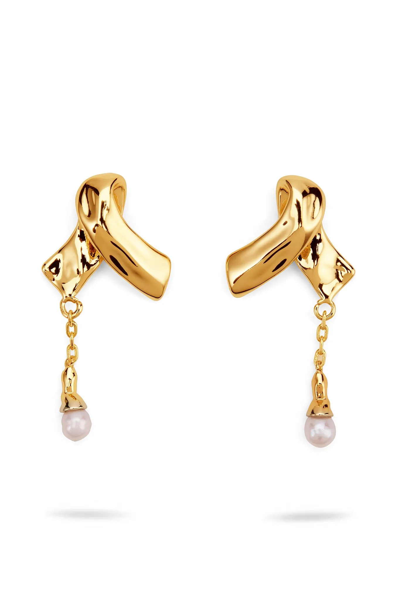 Evera Ribbon Drop Stud sold by Aje