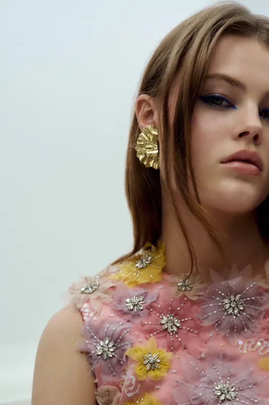 Cora Floral Stud sold by Aje