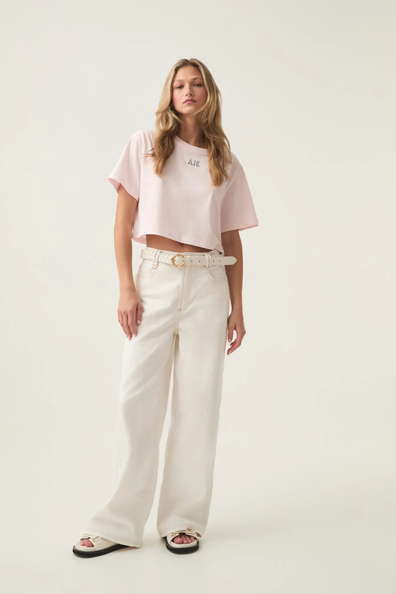 Beam Embroidered Logo Tee sold by Aje product image thumbnail 3