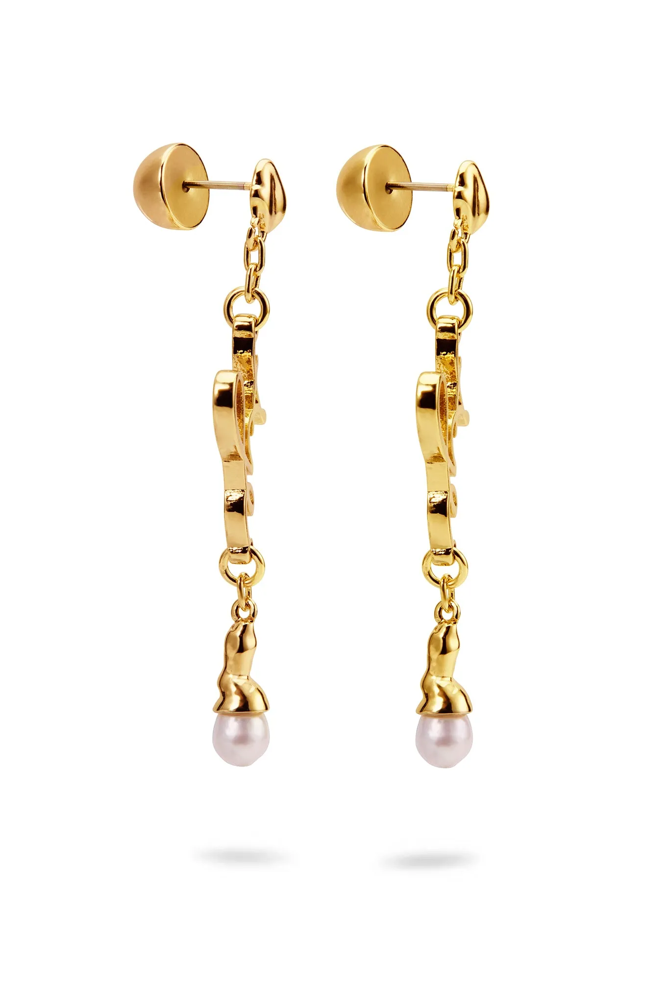 Larissa Logo Pearl Drop Stud sold by Aje product image thumbnail 2
