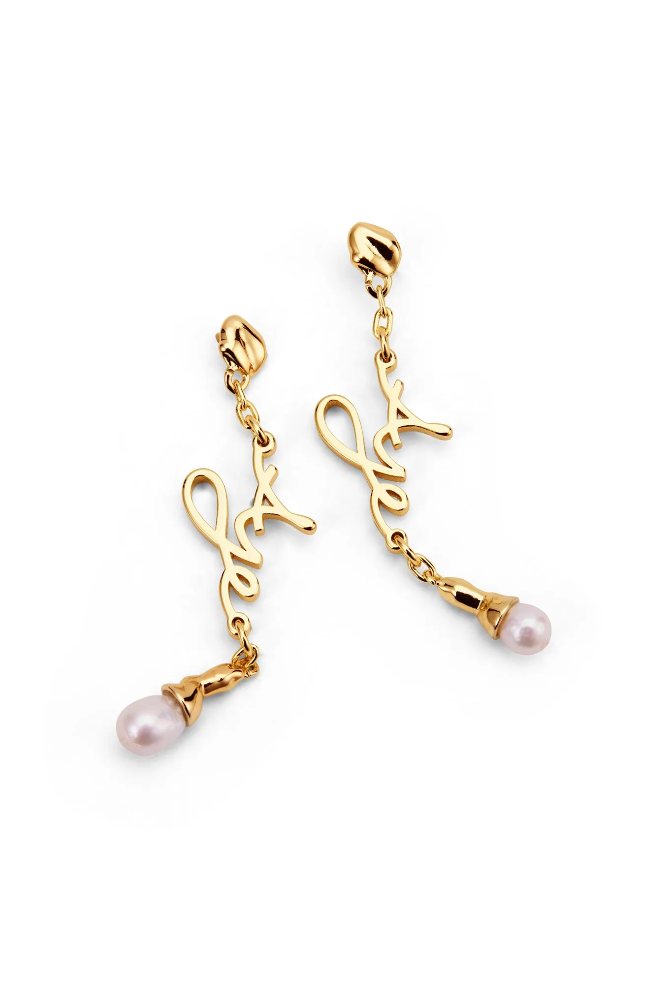 Larissa Logo Pearl Drop Stud sold by Aje product image thumbnail 3