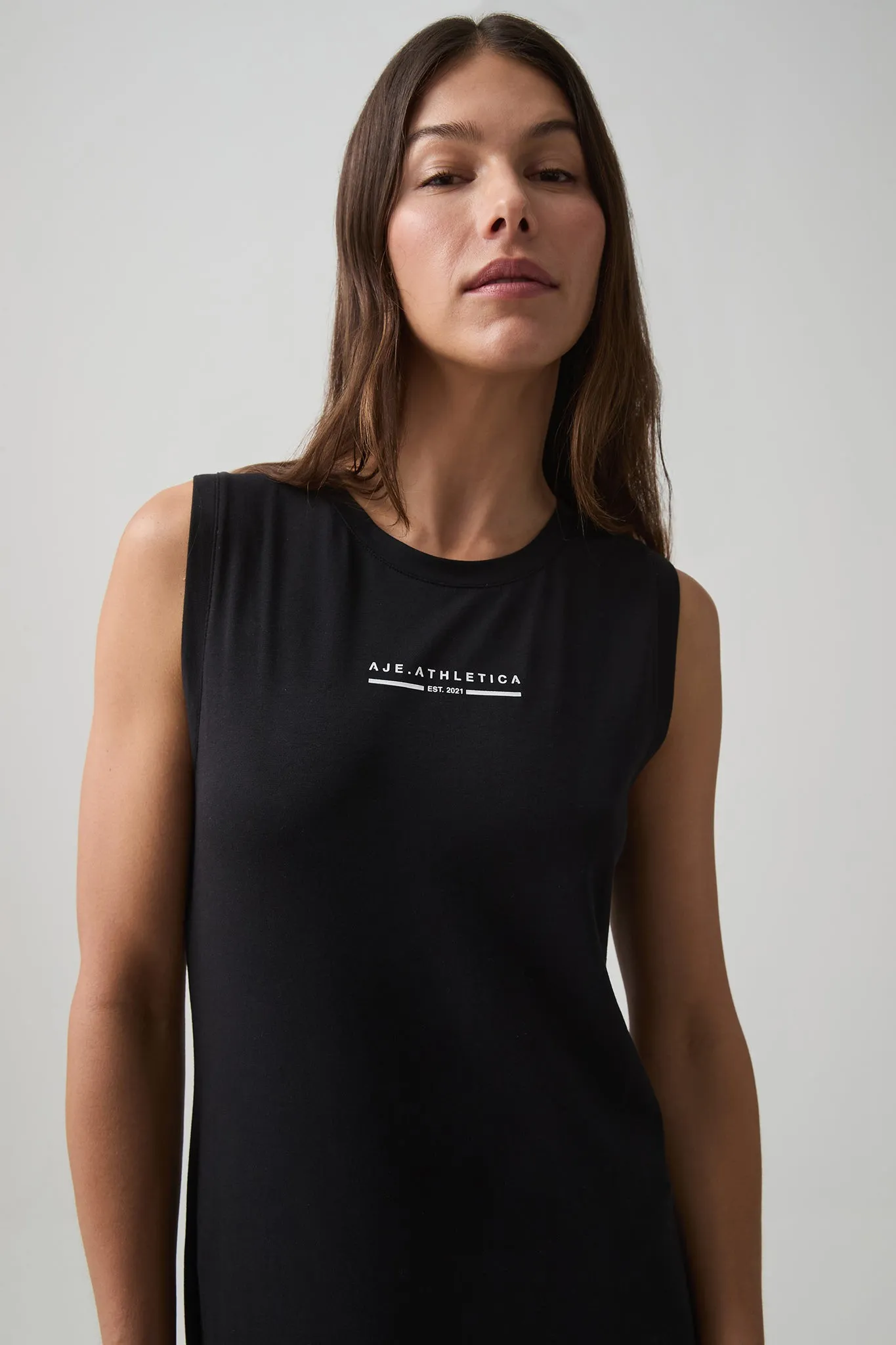 Split Hem Jersey Dress 816 sold by Aje product image thumbnail 3