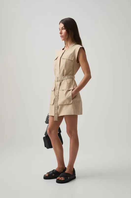 Belted Cargo Mini Dress 819 made by Aje