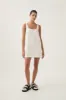 Ratio Logo Denim Mini Dress sold by Aje