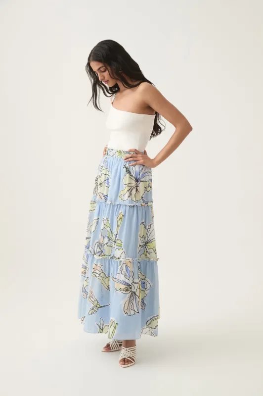Romantica Voile Midi Skirt sold by Aje