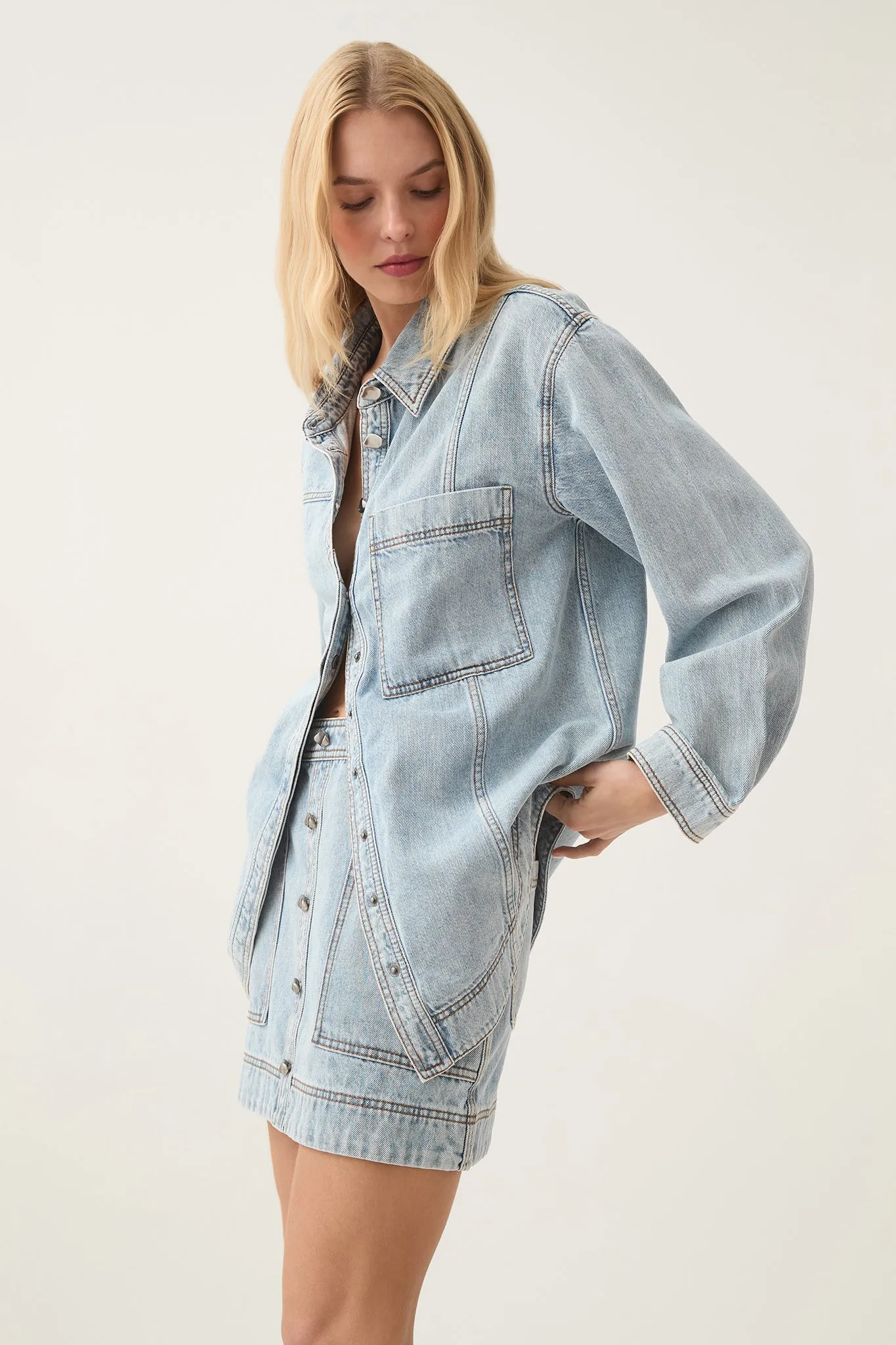 Aura Denim Shirt sold by Aje product image thumbnail 5