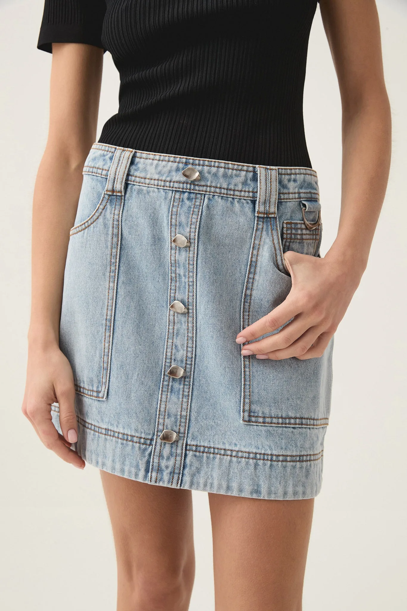 Aura Denim Mini Skirt sold by Aje product image thumbnail 3