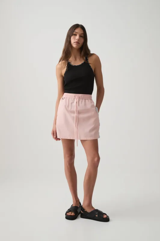 Logo Mini Skirt sold by Aje