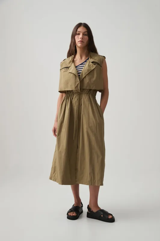 Logo Tape Longline Vest 703 sold by Aje