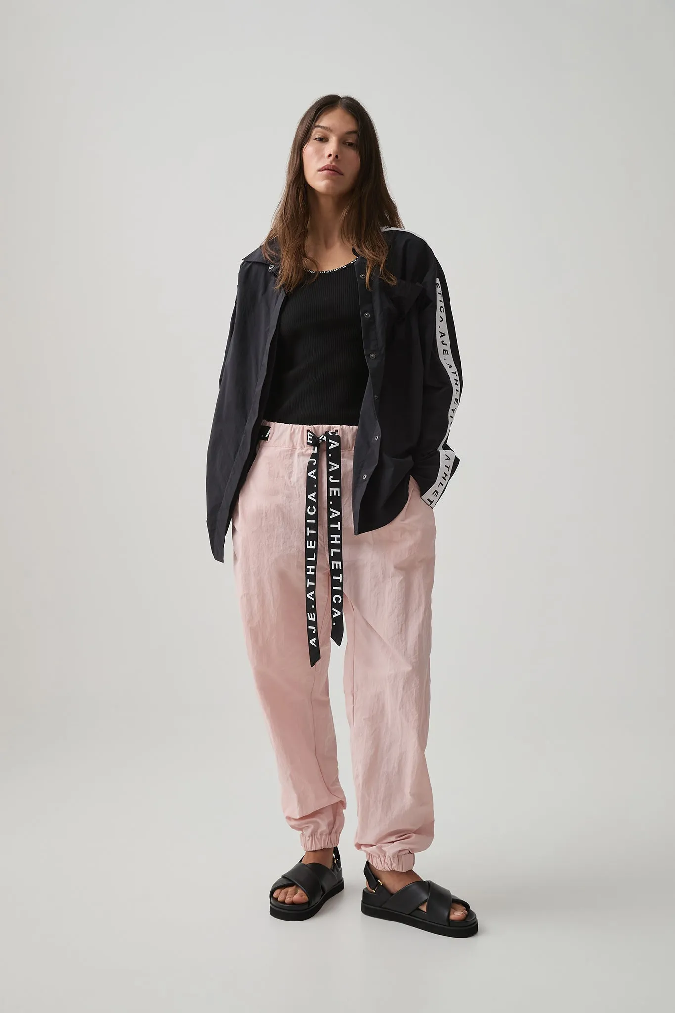 Logo Tape Spray Shirt 427 sold by Aje product image thumbnail 3