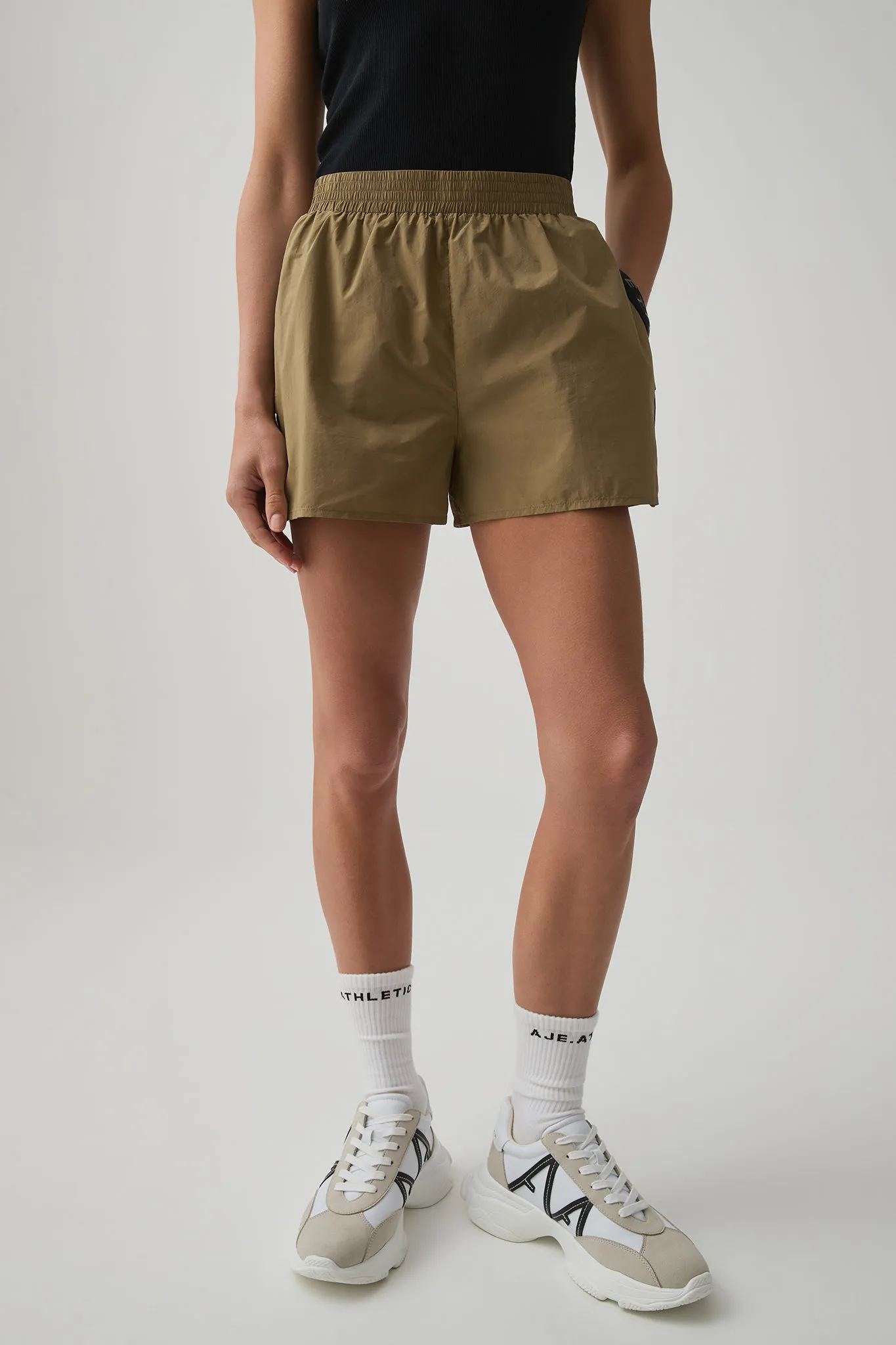 Logo Tape Spray Short 603 sold by Aje product image thumbnail 3