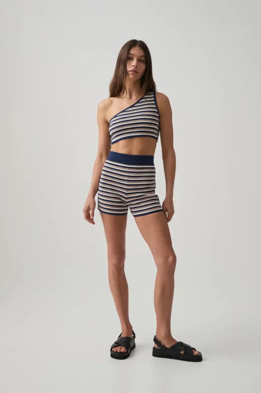Stripe Knit Bike Short 628 sold by Aje