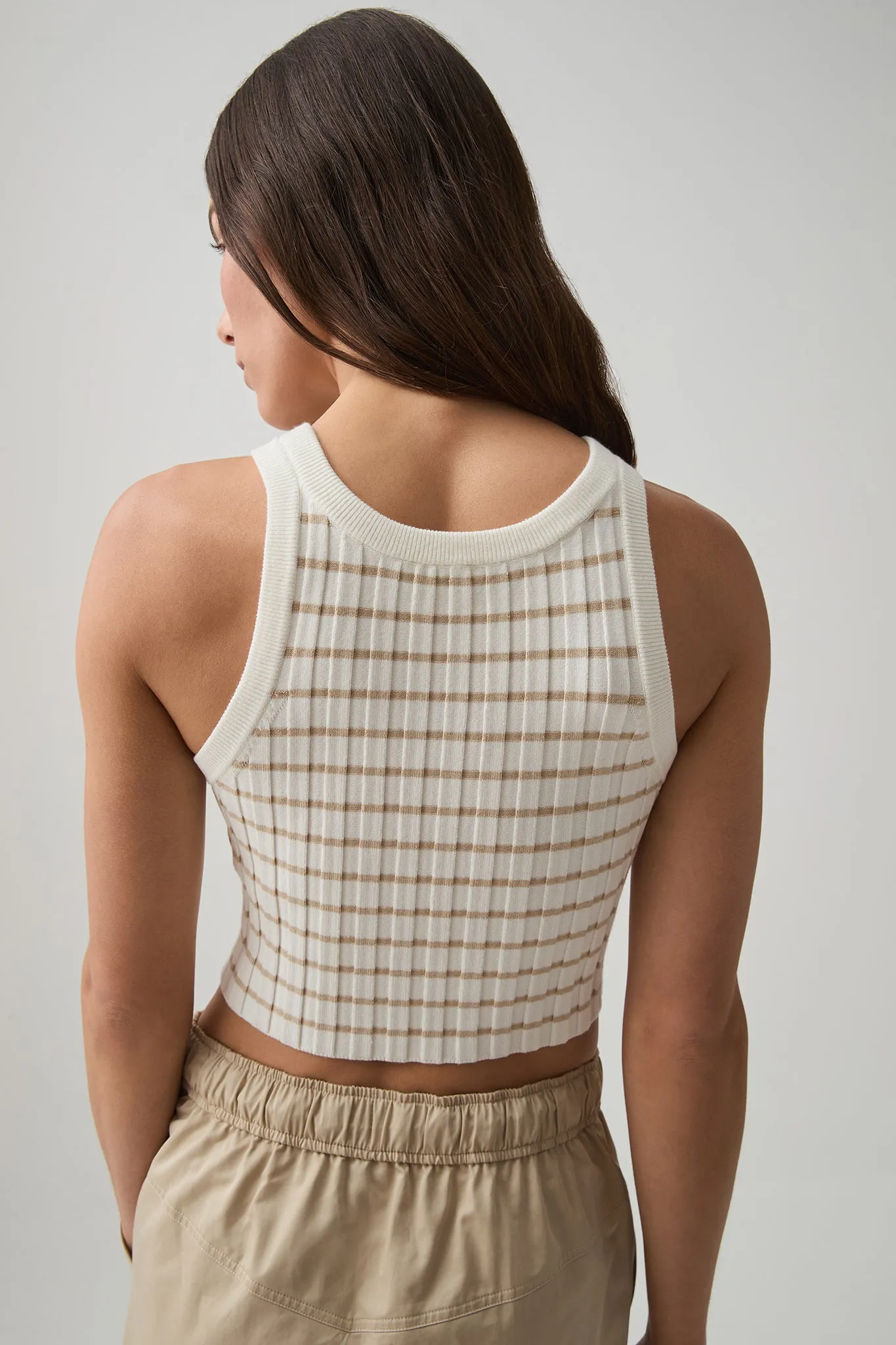 Cropped Knitted Rib Tank 135 sold by Aje product image thumbnail 5