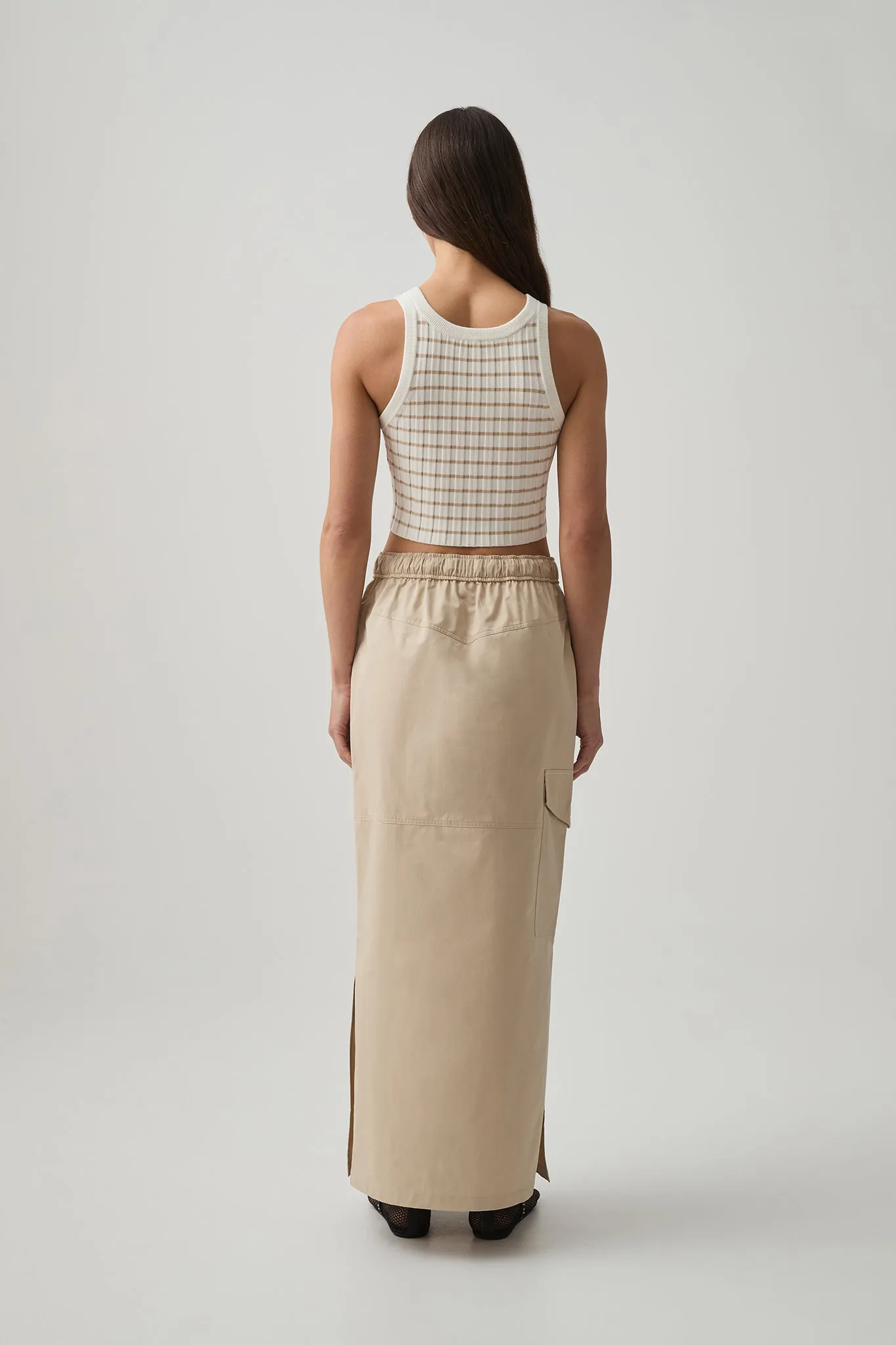 Cropped Knitted Rib Tank 135 sold by Aje product image thumbnail 4