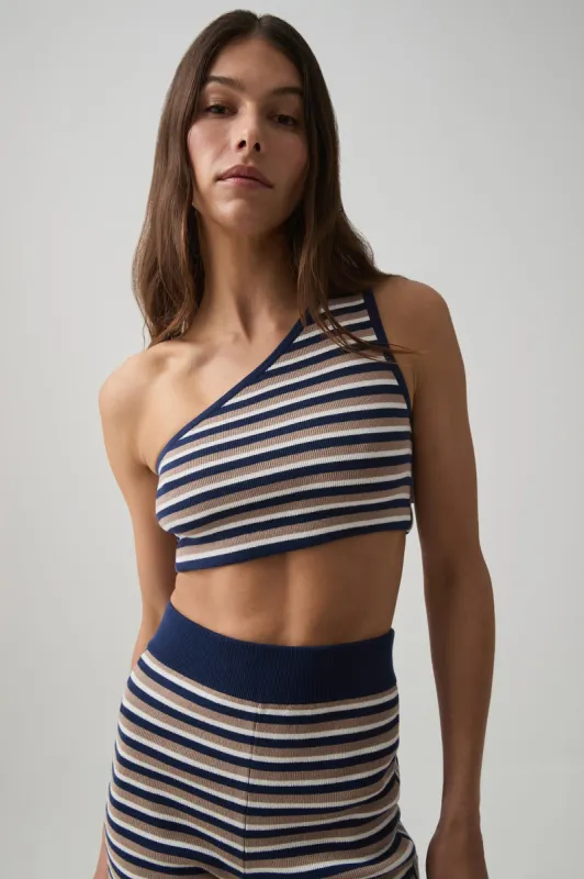 Asymmetric Knit Sports Bra 387 sold by Aje