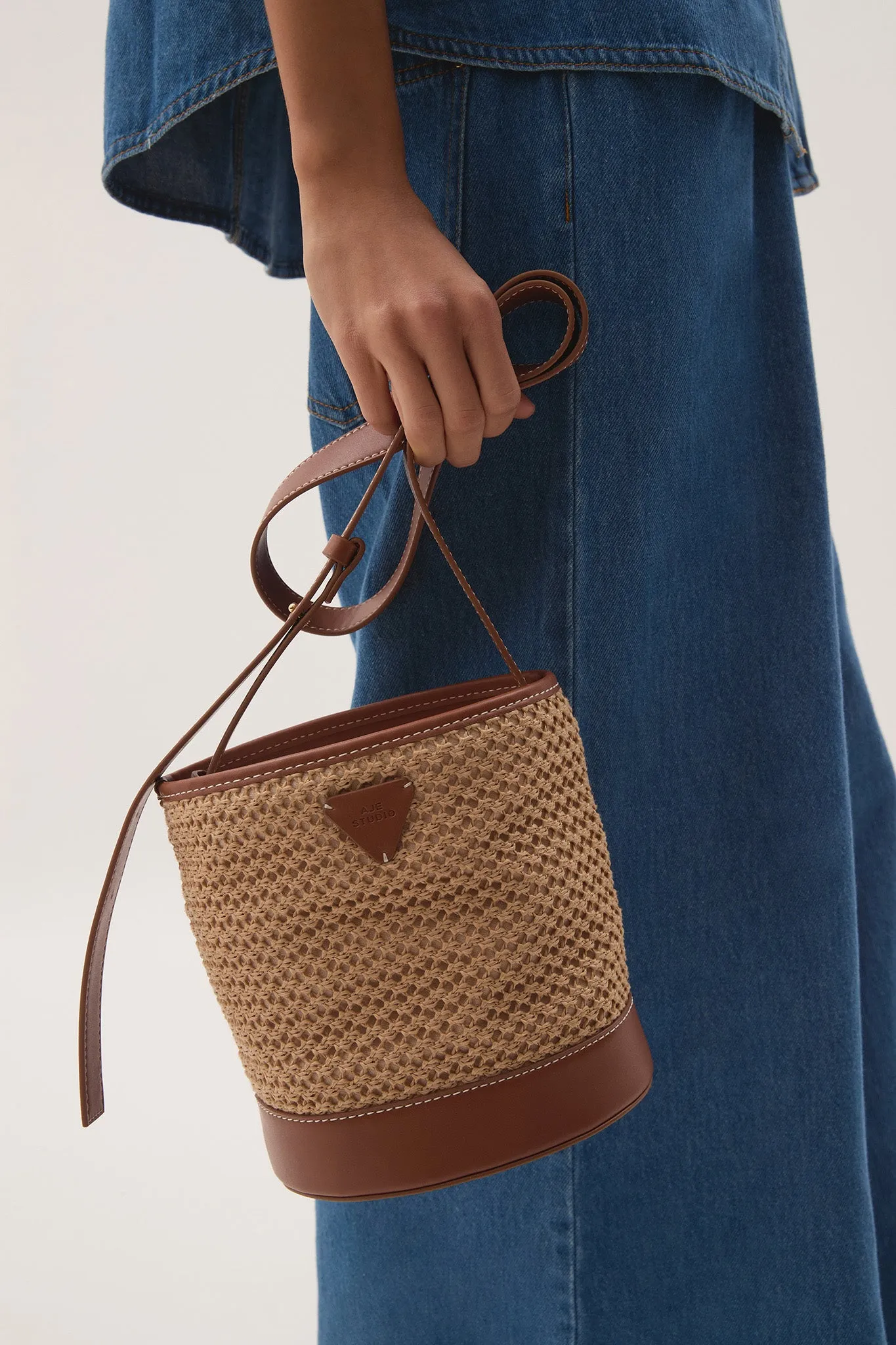 Beam Woven Bucket Bag sold by Aje product image thumbnail 4