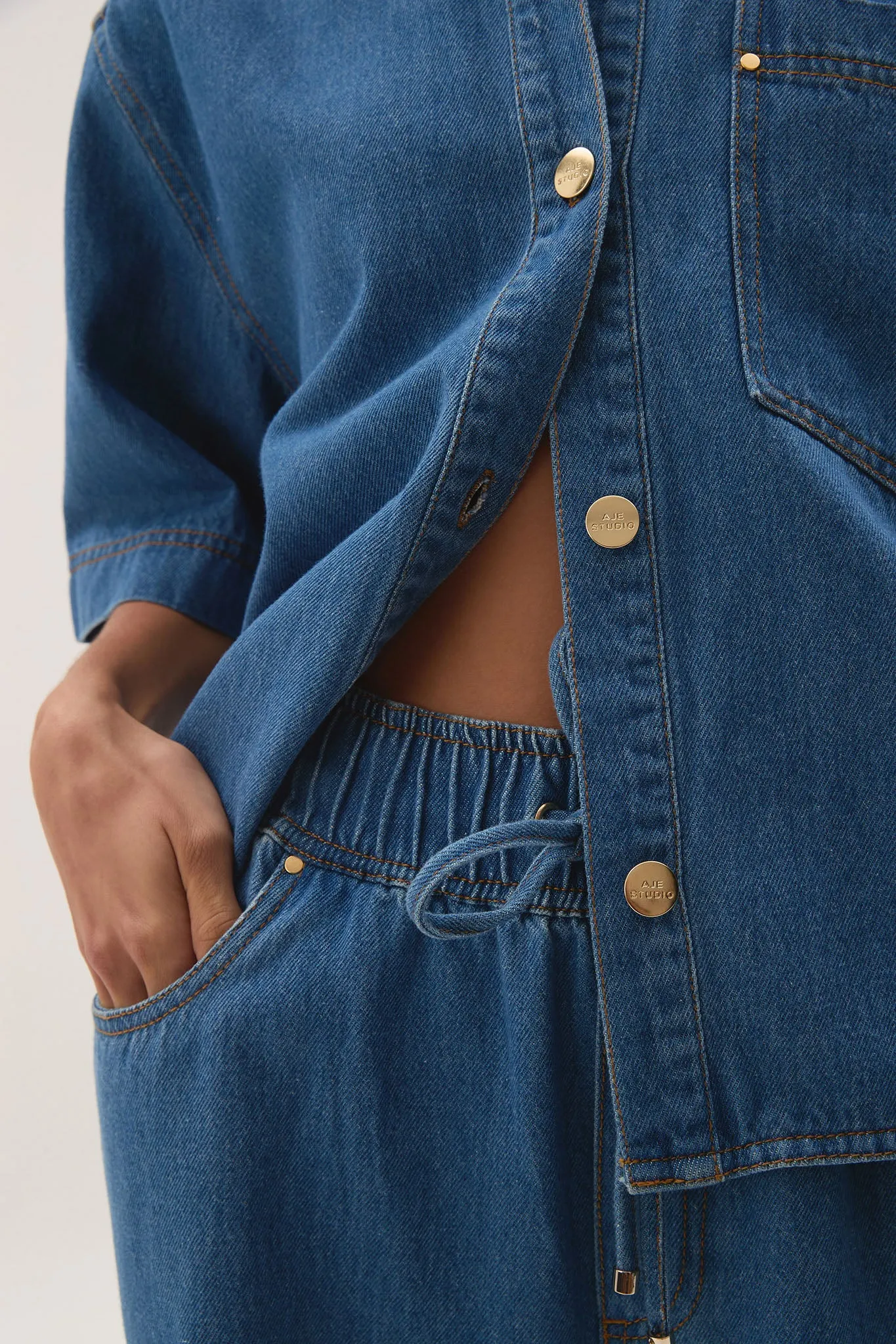 Sunray Denim Shirt sold by Aje product image thumbnail 4